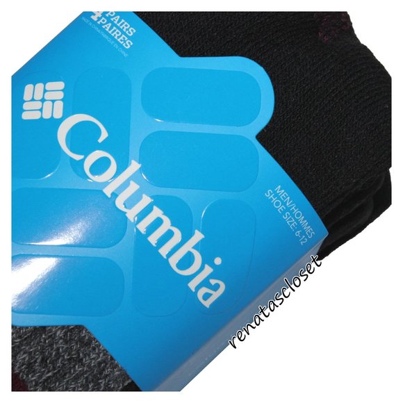 Columbia Men's 4-Pair Top Striped Crew Sock Set NWT - Picture 3 of 8